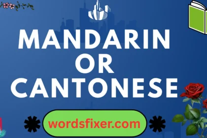 mandarin or cantonese