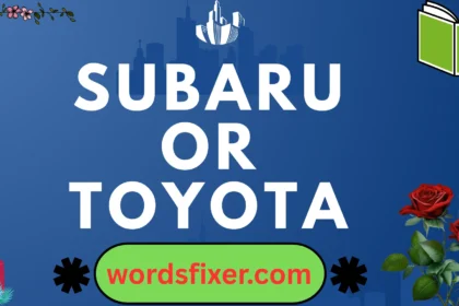 subaru or toyota