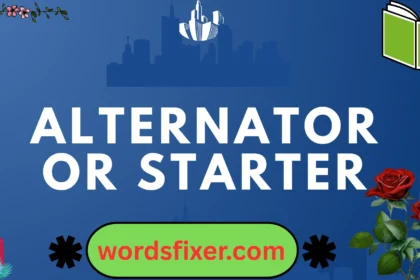 alternator or starter