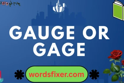 gauge or gage