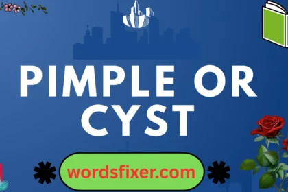 pimple or cyst