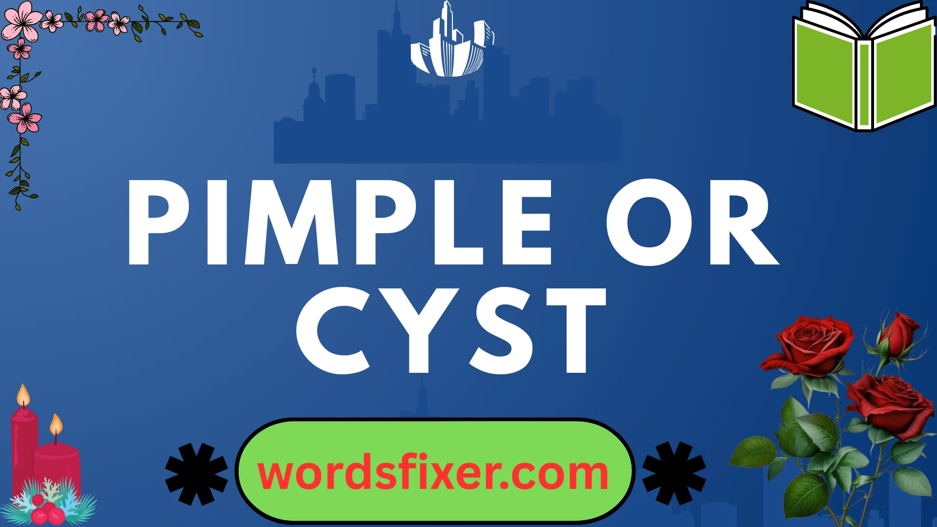 pimple or cyst