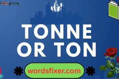 tonne or ton