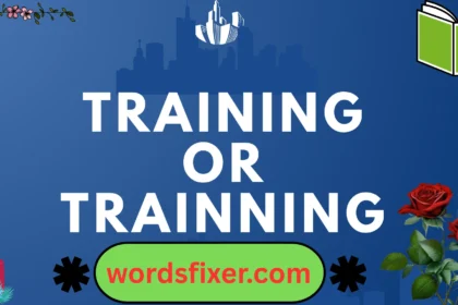 training or trainning