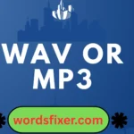 wav or mp3