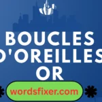 boucles d'oreilles or