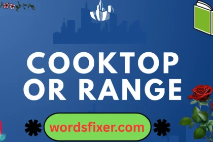 cooktop or range