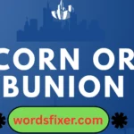 corn or bunion