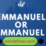 emmanuel or immanuel