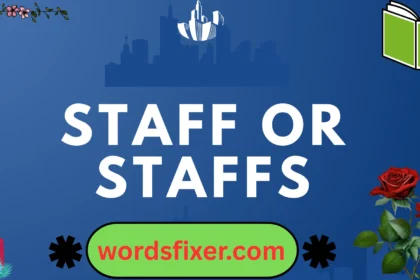 staff or staffs