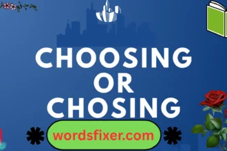 choosing or chosing