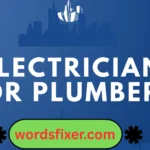 electrician or plumber