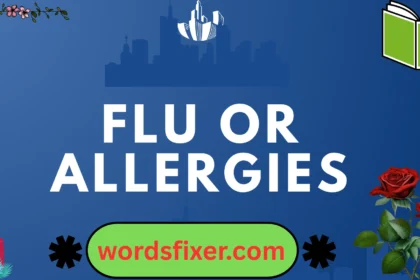 flu or allergies