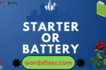starter or battery